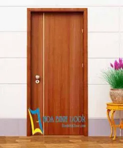Cửa gỗ công nghiệp MDF phủ veneer KD.P1R1A |  Hoabinhdoor