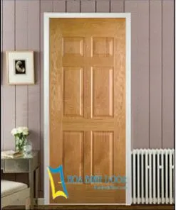 Cửa gỗ công nghiệp HDF veneer KD.6A-ASH