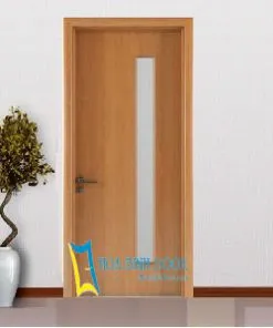 Cửa gỗ công nghiệp MDF phủ veneer KD.P1GLB
