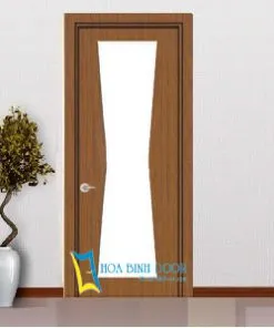 Cửa gỗ công nghiệp MDF phủ veneer KD.LG