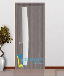 Cửa gỗ công nghiệp MDF phủ veneer KD.P1GLA