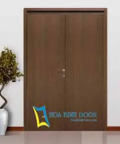 Cửa gỗ MDF phủ veneer cửa đi hai cánh
