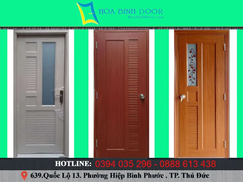 Cửa Nhựa Giả Gỗ Toilet