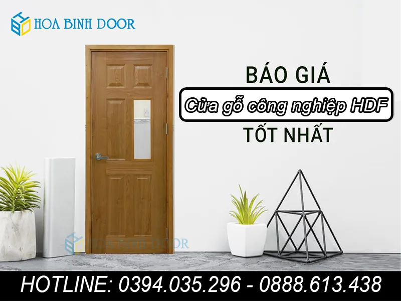 CỬA GỖ CÔNG NGHIỆP HDF TẠI LONG AN