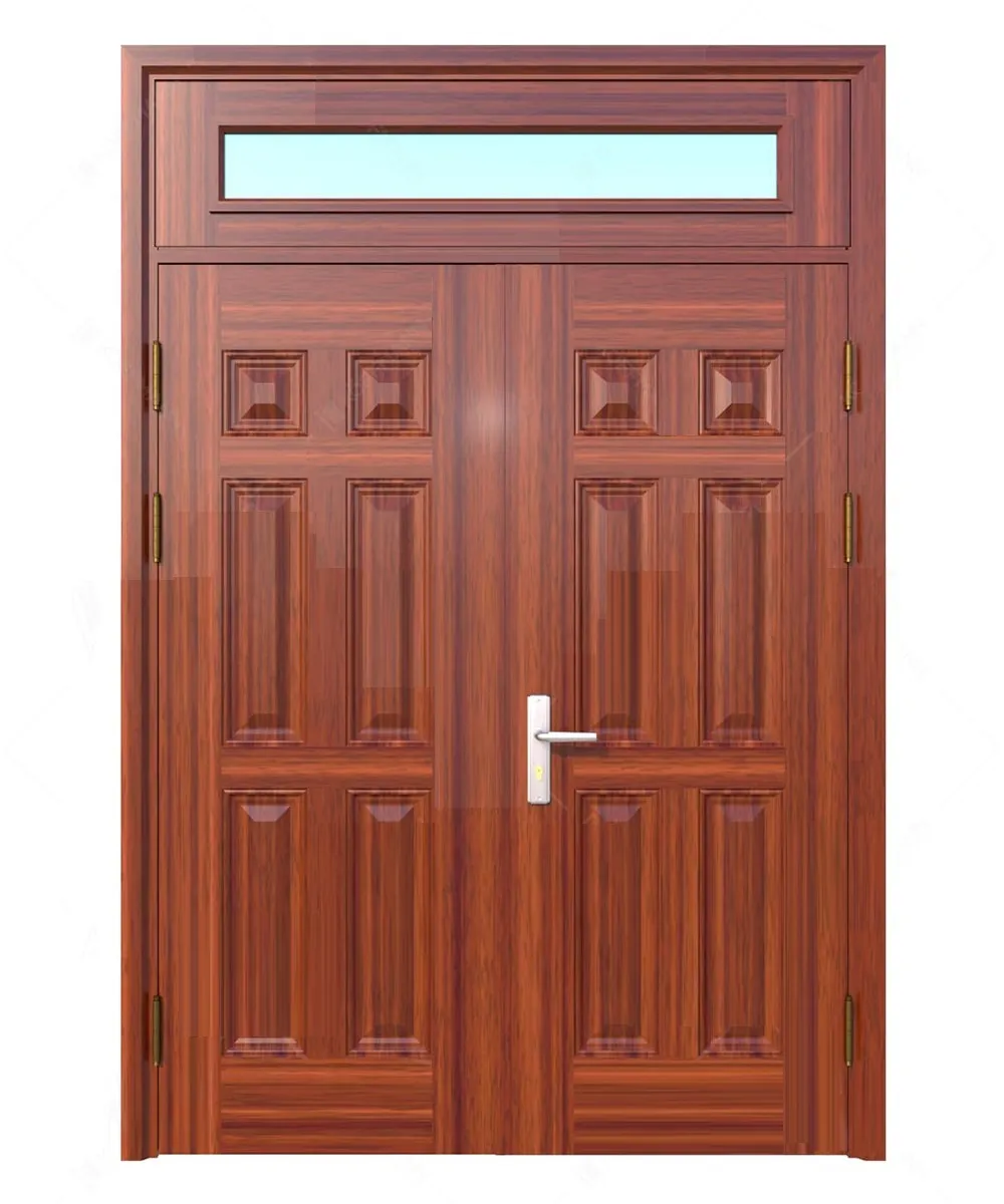 cửa thép vân gỗ 2 cánh
