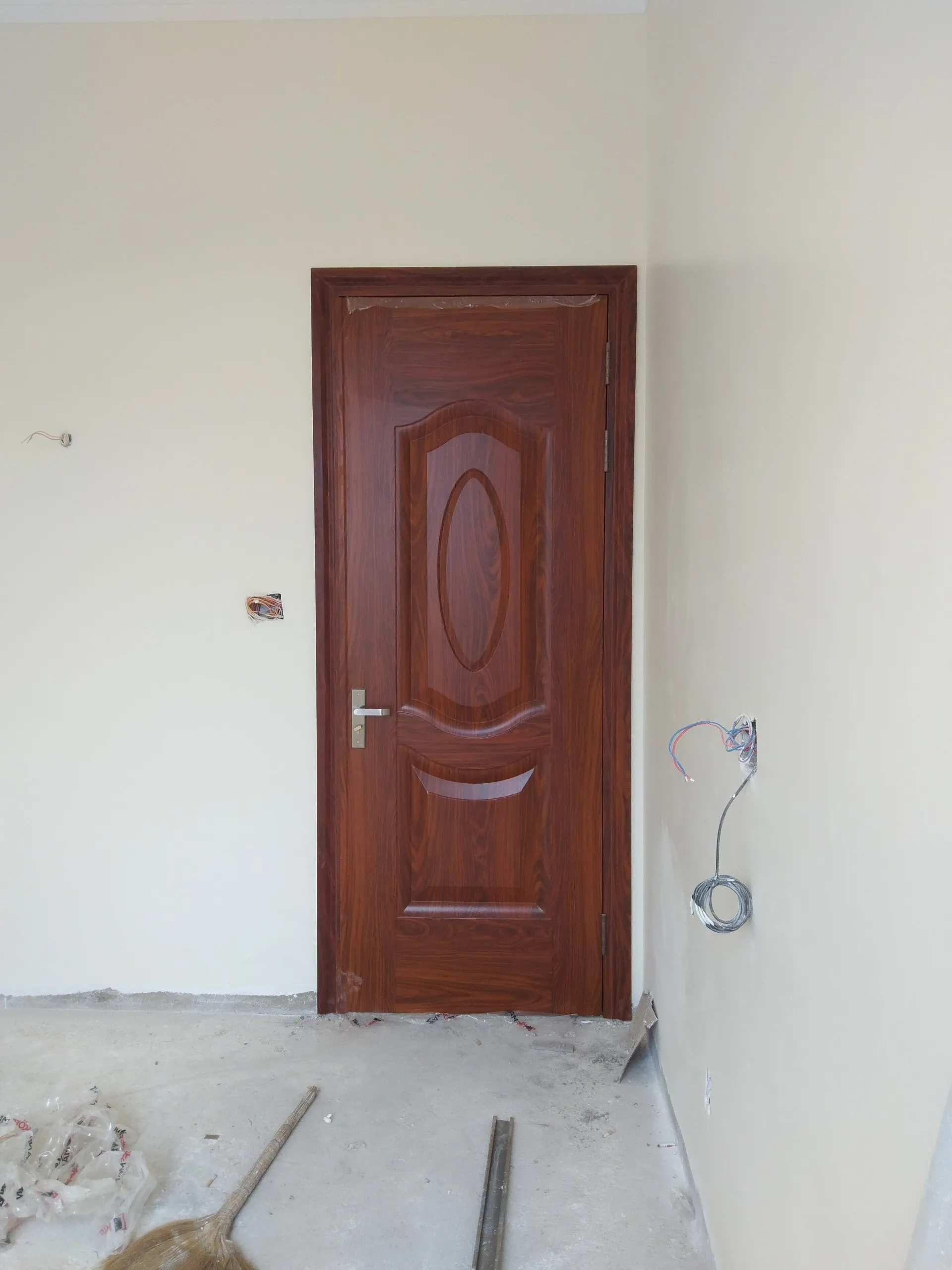 cửa thép vân gỗ 1 cánh