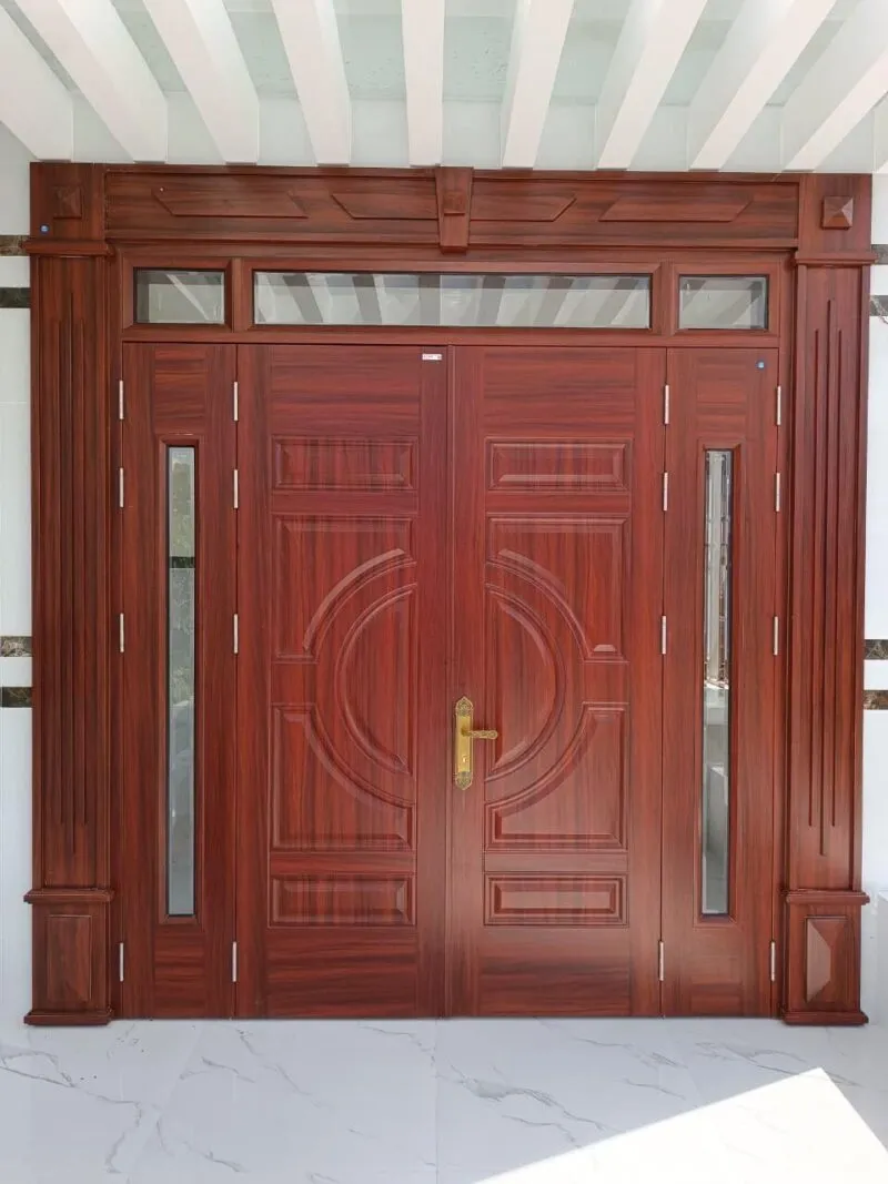 CỬA THÉP VÂN GỖ