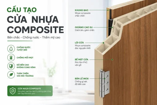 cấu tạo cửa nhựa composite