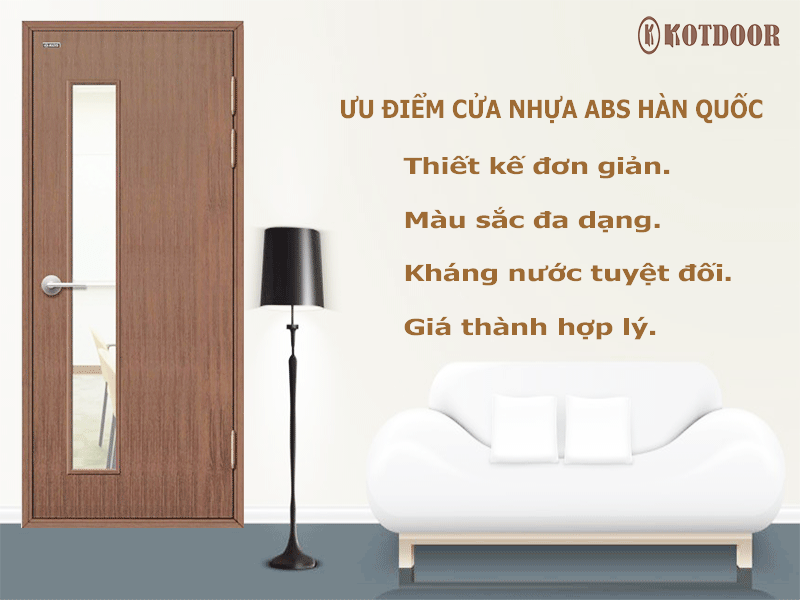 Ưu điểm nổi bật cửa nhựa abs hàn quốc