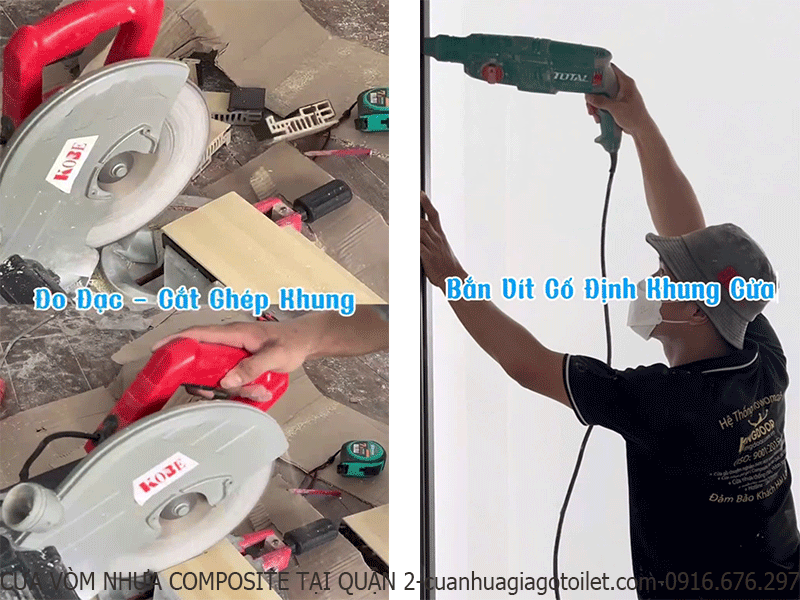 cửa vòm nhựa composite tại quận 2