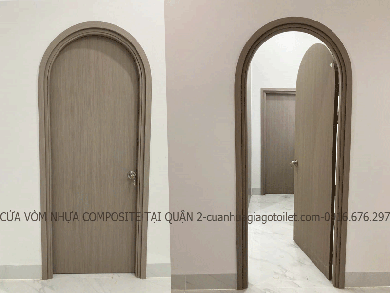 cửa vòm nhựa composite tại quận 2