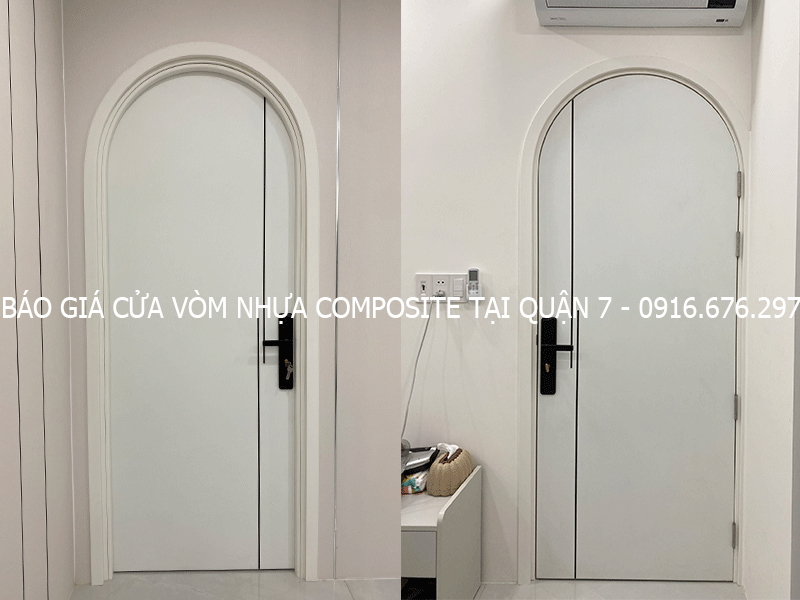 báo giá cửa vòm nhựa composite tại quận 7