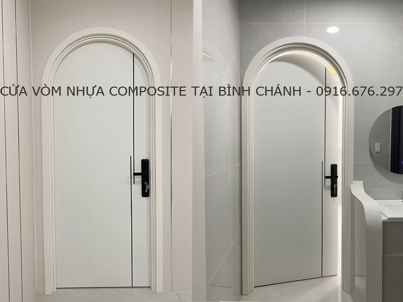 cửa vòm nhựa composite tại bình chánh