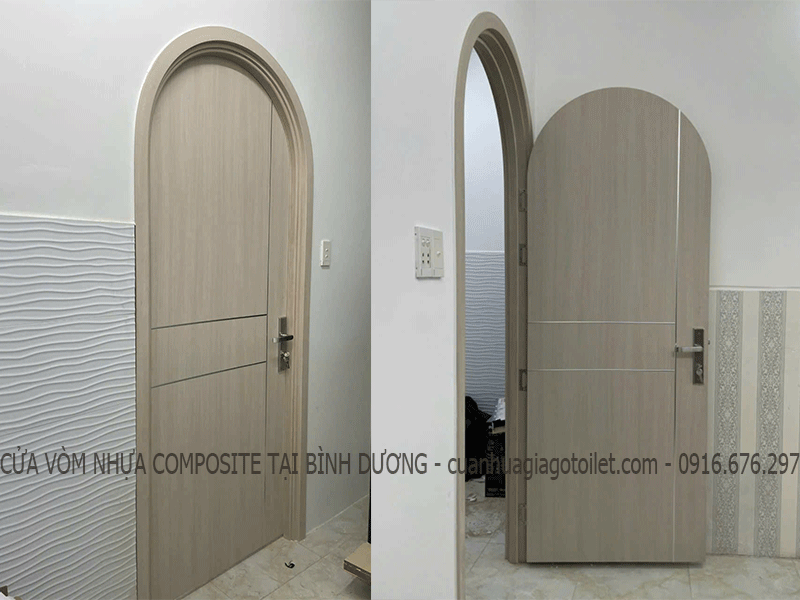 cửa vòm nhựa composite tại Bình Dương