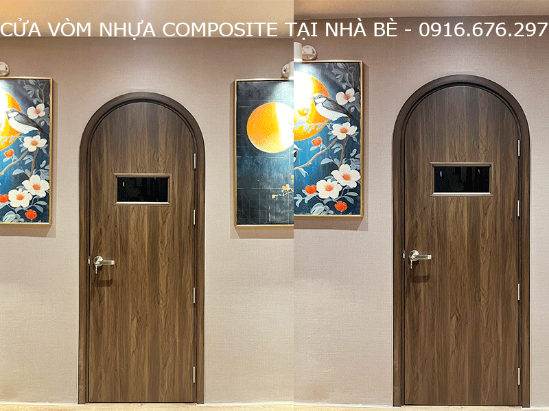 cửa vòm nhựa composite tại nhà bè