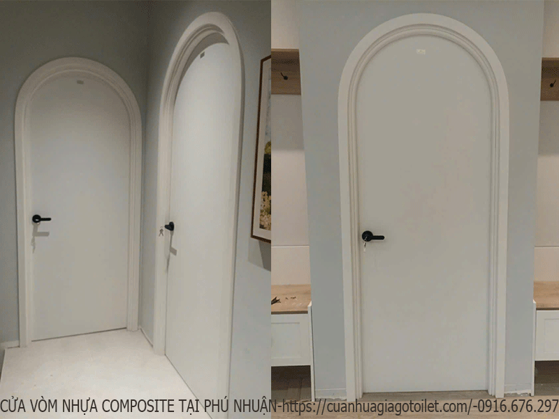 cửa vòm nhựa composite tại phú nhuận
