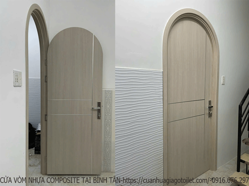 cửa vòm nhựa composite tại bình tân