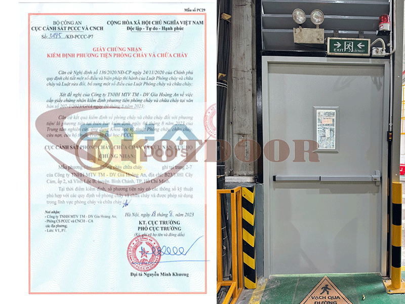 báo giá cửa thép chống cháy tại bình thạnh