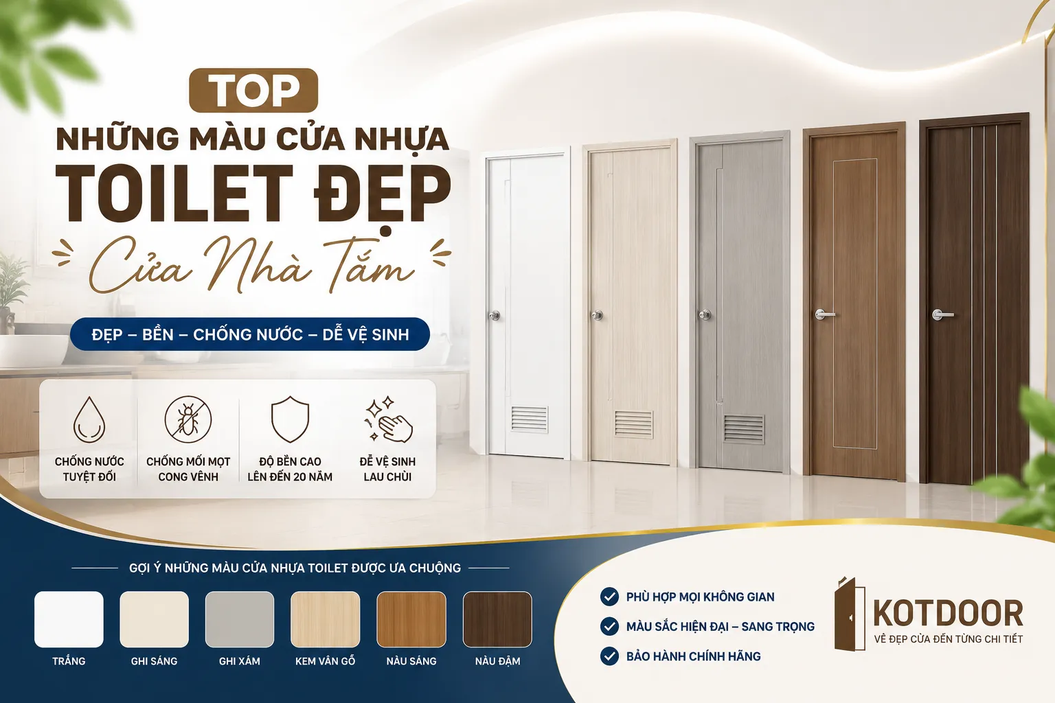cua nhua gia go toilet