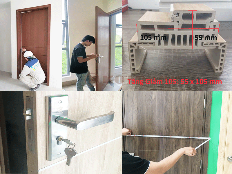 cửa nhựa composite tại bà điểm