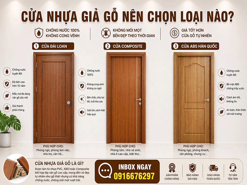 cửa nhựa giả gỗ tại quận 12