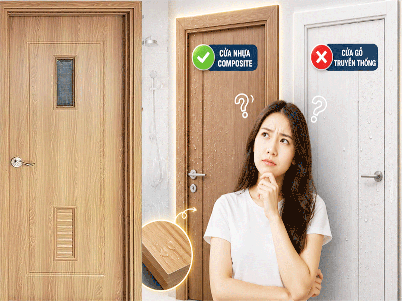 cửa nhựa composite chống nước tốt không