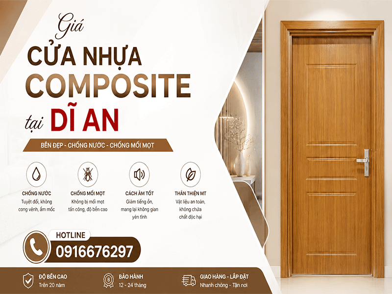 giá cửa nhựa composite tại dĩ an