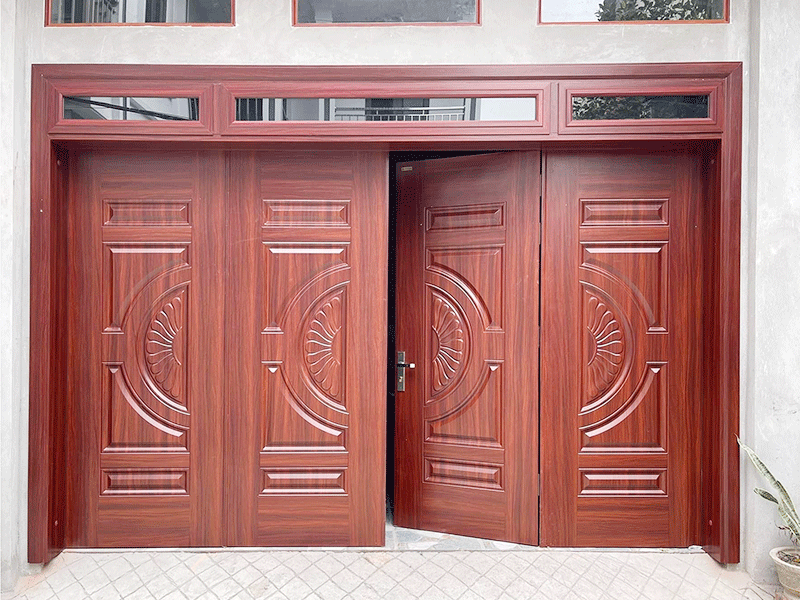 giá cửa thép vân gỗ tại thủ đức