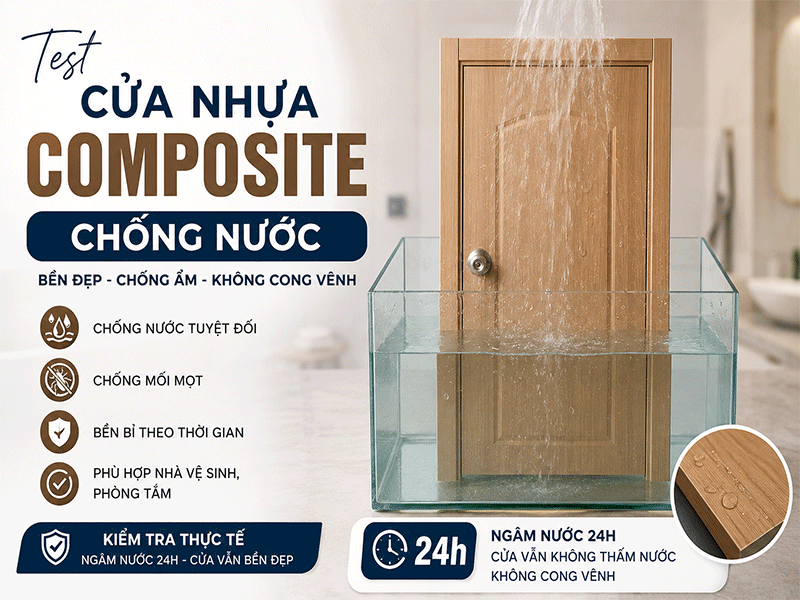  cửa nhựa composite chống nước tốt không