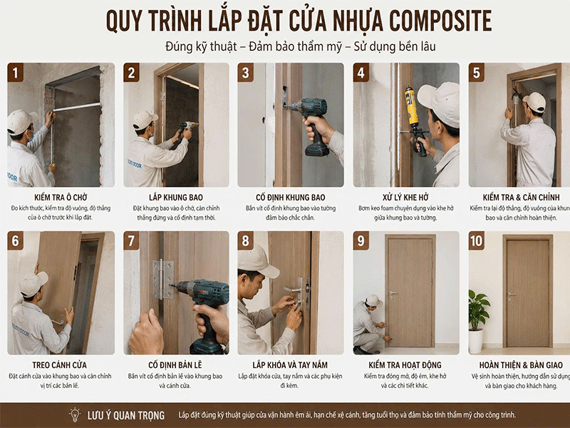 cửa nhựa composite có bị xệ cánh không