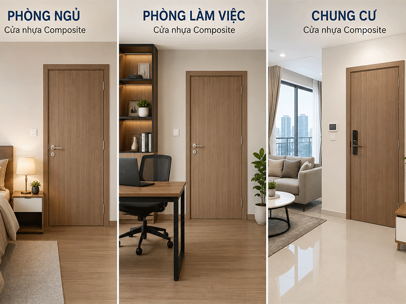 cửa nhựa composite có cách âm không
