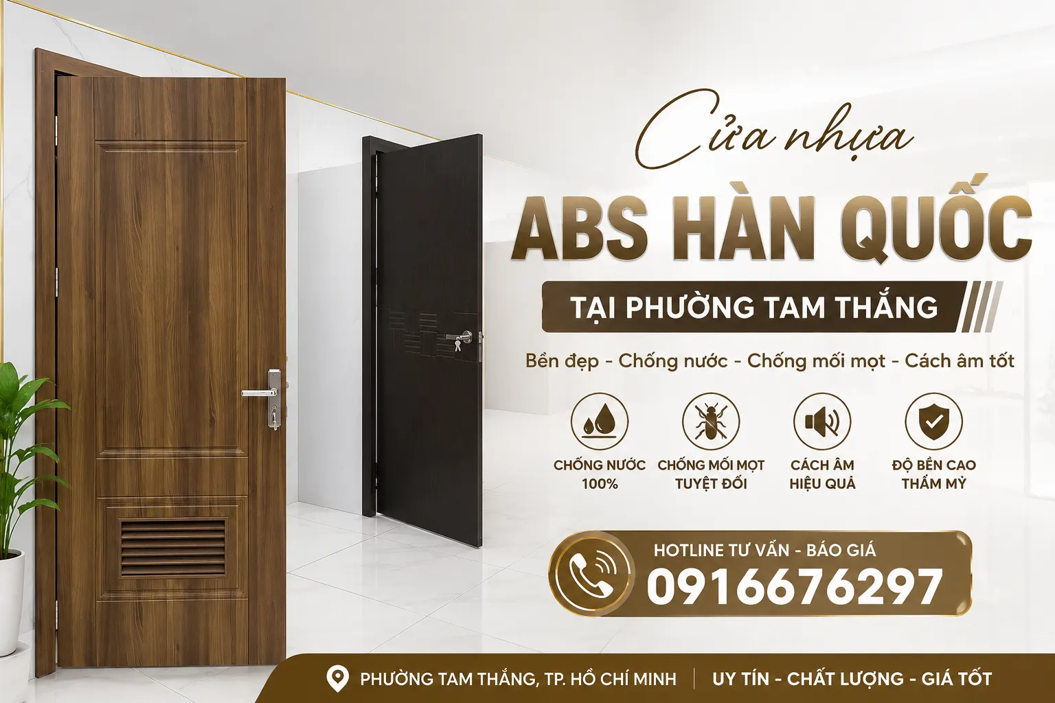 cửa nhựa abs hàn quốc tại phường tam thắng