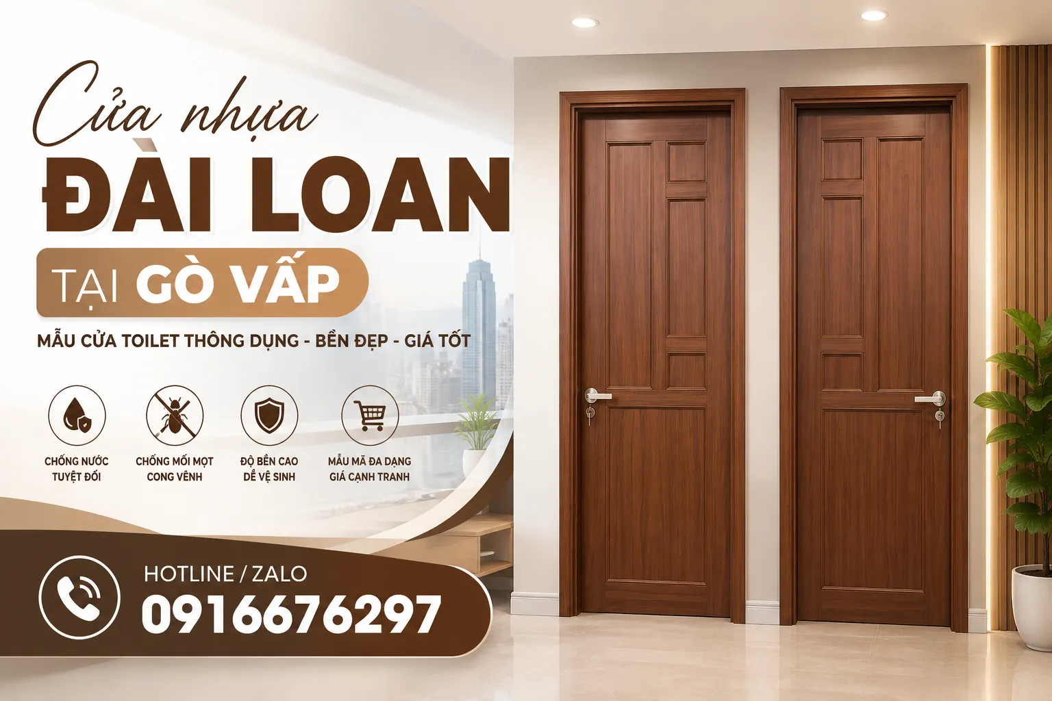 cửa nhựa đài loan tại gò vấp