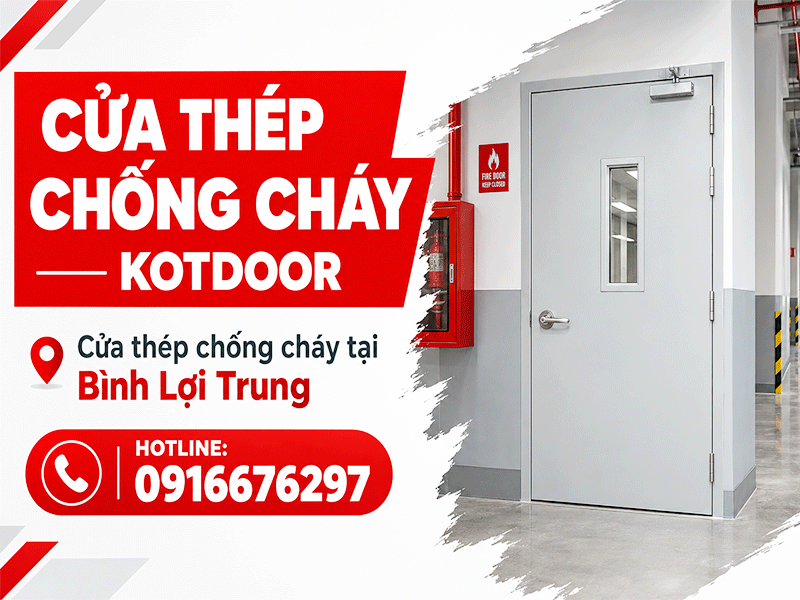 cửa thép chống cháy tại bình lợi trung